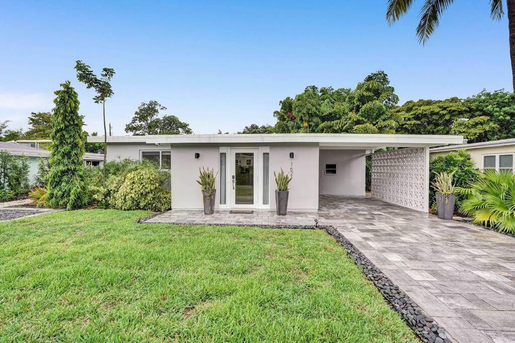 Stylish Tropical Oasis Hot Tub Pool Bbq Vila Fort Lauderdale Exterior foto